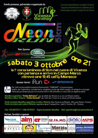 Volantino Neon Run